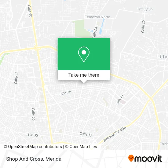 Shop And Cross map