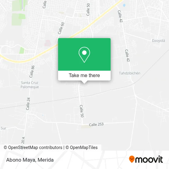 Abono Maya map