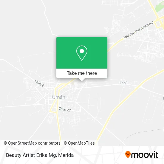 Beauty Artist Erika Mg map