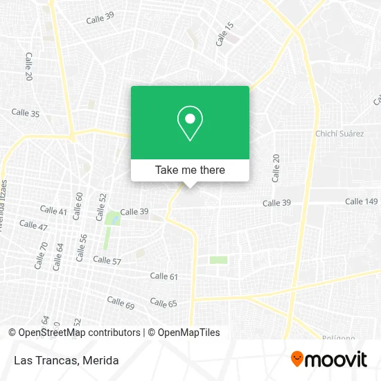 Las Trancas map