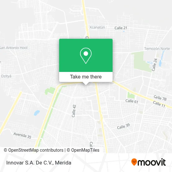 Innovar S.A. De C.V. map