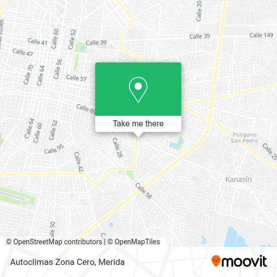 Autoclimas Zona Cero map