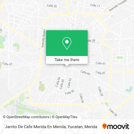 Jarrito De Cafe Merida En Merida, Yucatan map