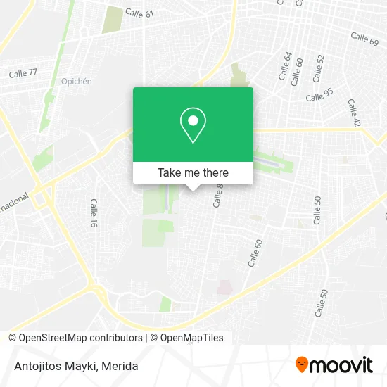Antojitos Mayki map