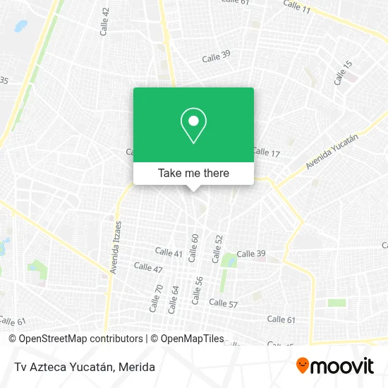 Tv Azteca Yucatán map