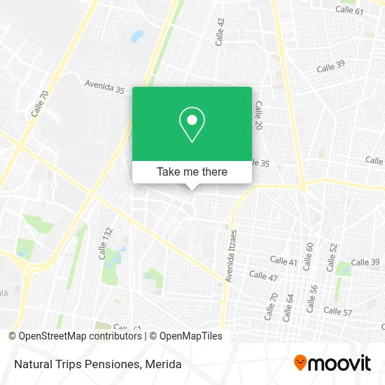 Natural Trips Pensiones map