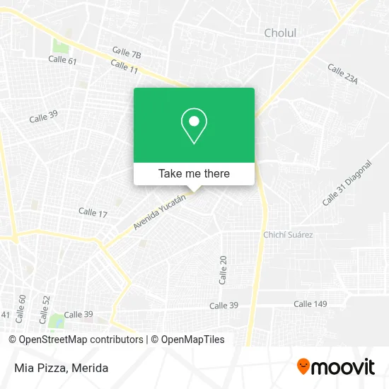 Mia Pizza map