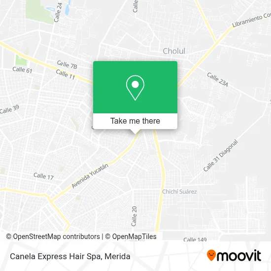 Canela Express Hair Spa map