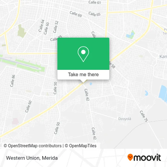 Western Union map