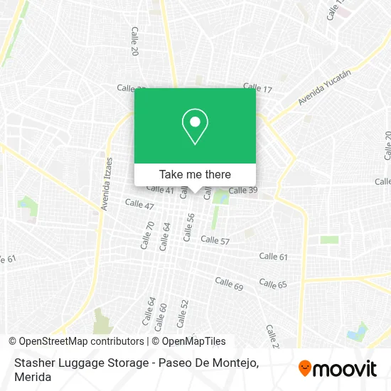Stasher Luggage Storage - Paseo De Montejo map