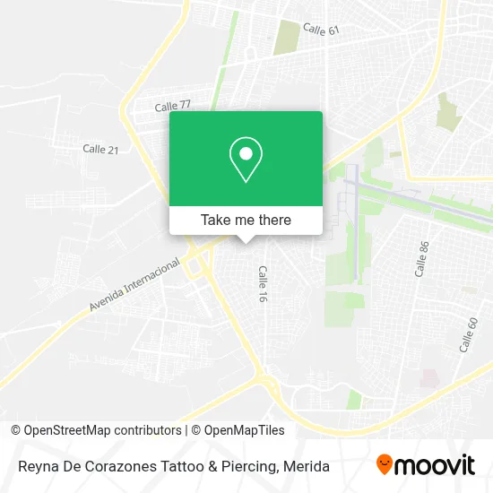 Reyna De Corazones Tattoo & Piercing map