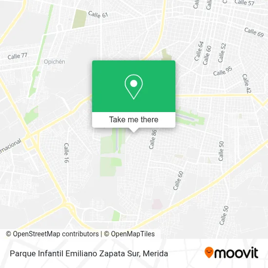 Parque Infantil Emiliano Zapata Sur map