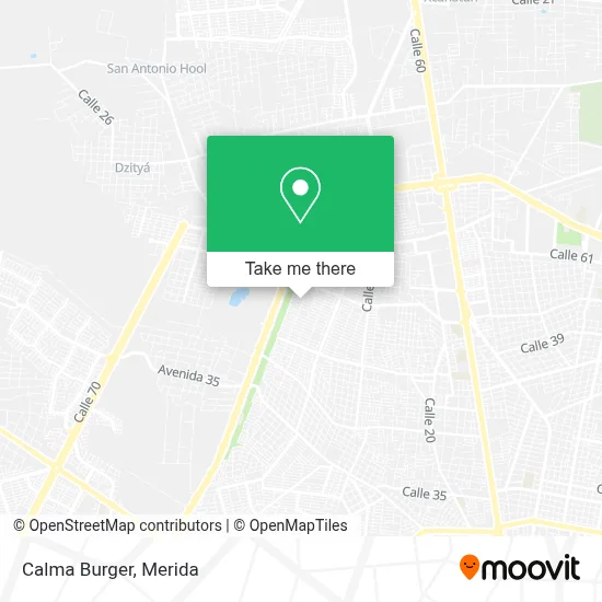 Calma Burger map