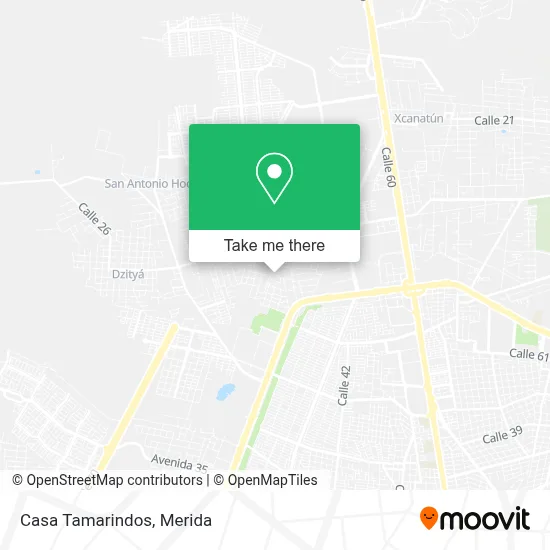 Casa Tamarindos map