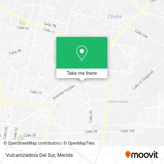 Vulcanizadora Del Sur map
