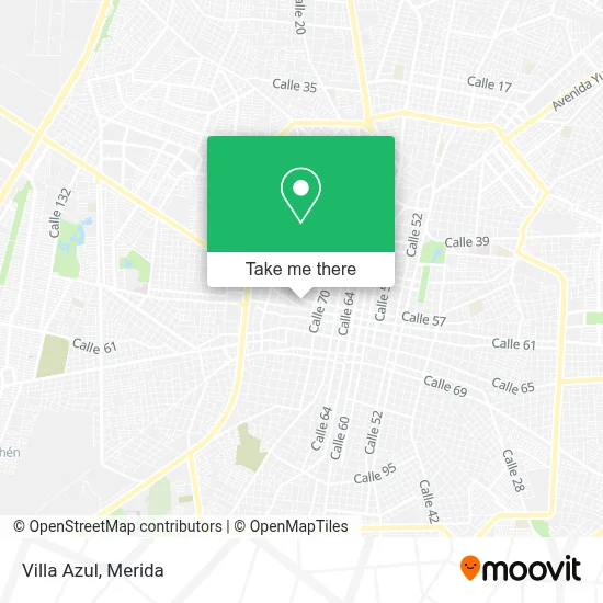 Villa Azul map