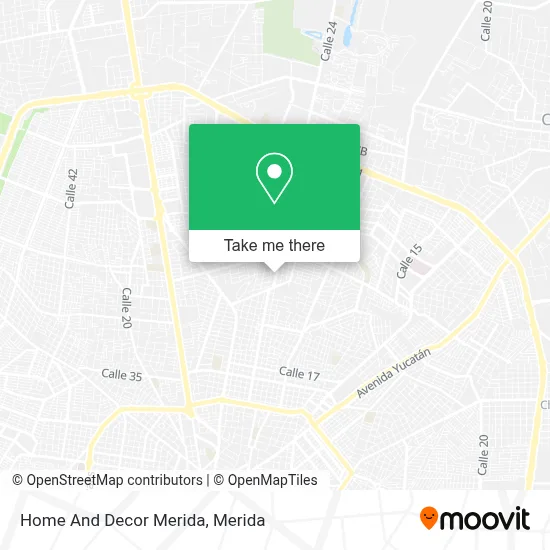 Home And Decor Merida map
