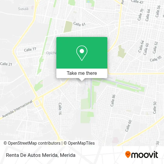 Renta De Autos Merida map