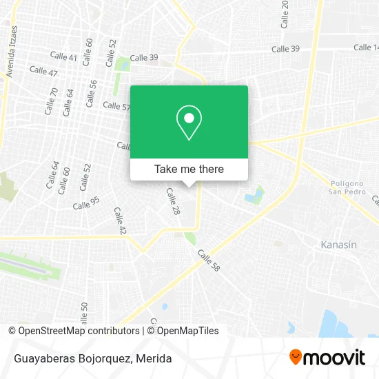 Guayaberas Bojorquez map
