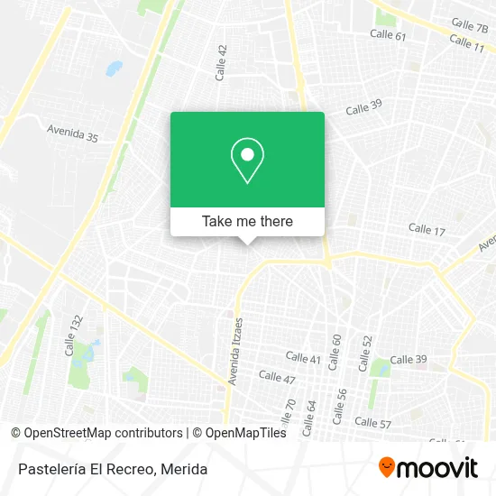 Pastelería El Recreo map