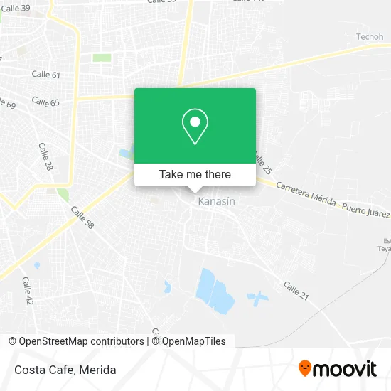 Costa Cafe map