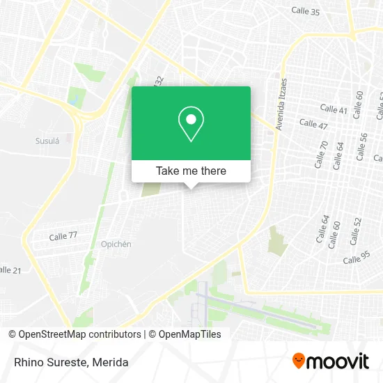 Rhino Sureste map