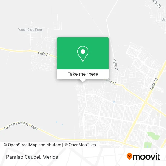 Paraíso Caucel map