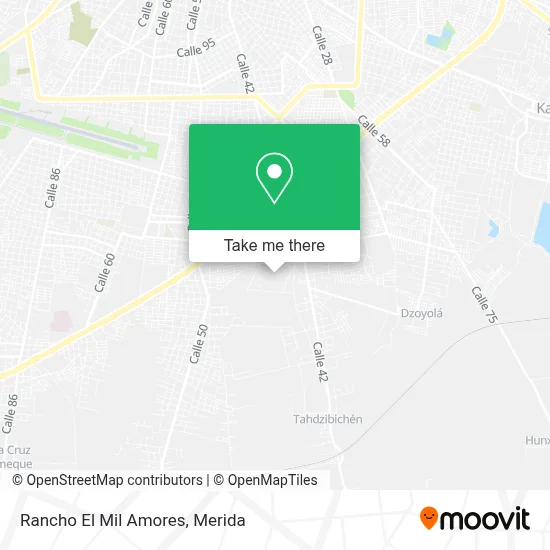Rancho El Mil Amores map