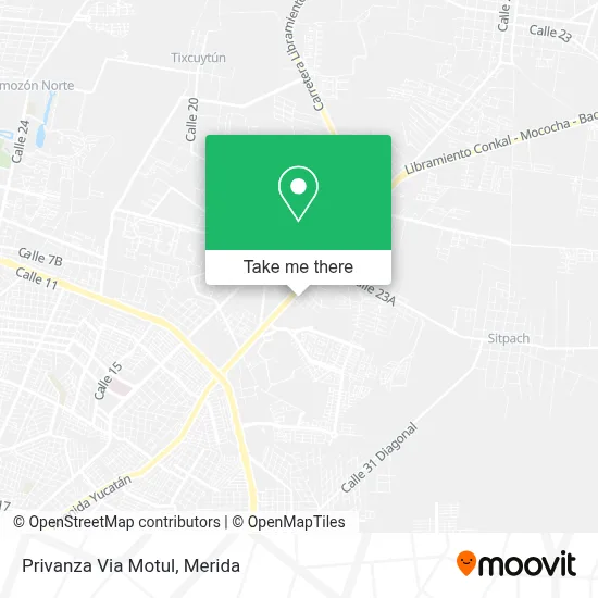 Privanza Via Motul map