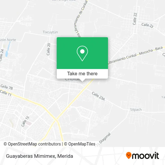 Guayaberas Mimimex map