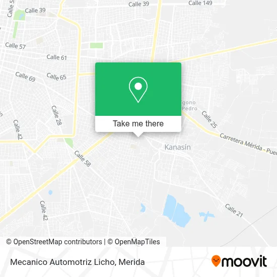 Mecanico Automotriz Licho map