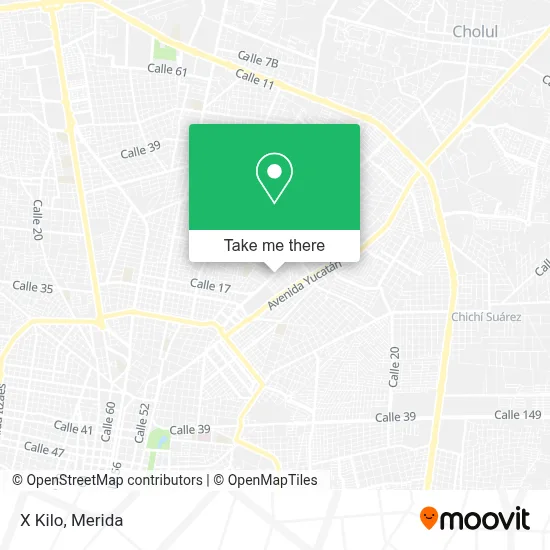 X Kilo map