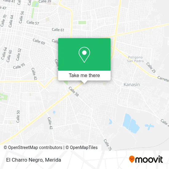 El Charro Negro map