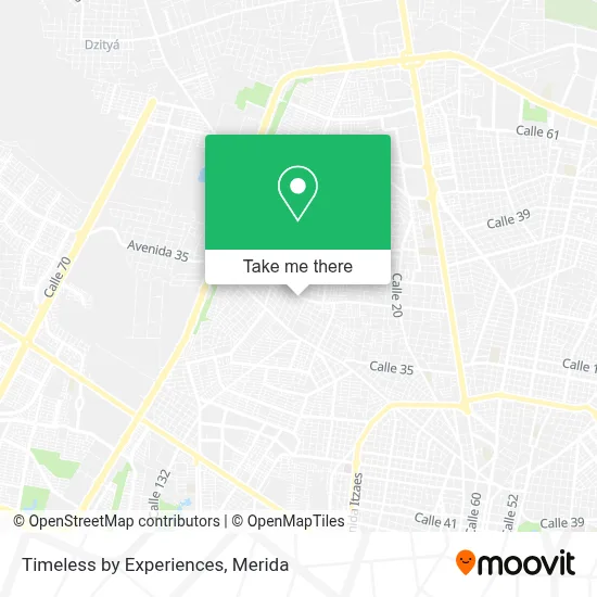Timeless by Experiences map