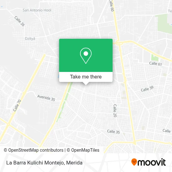 La Barra Kulichi Montejo map