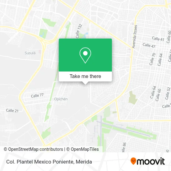 Col. Plantel Mexico Poniente map