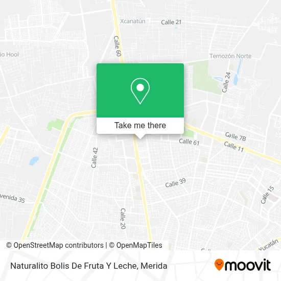 Naturalito Bolis De Fruta Y Leche map