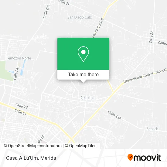 Casa A Lu'Um map