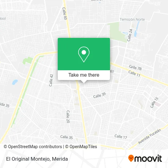 El Original Montejo map