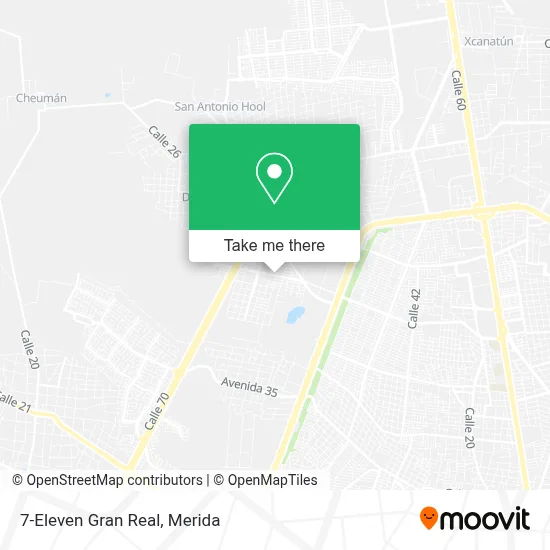 7-Eleven Gran Real map
