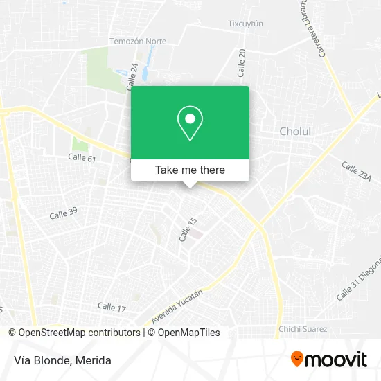Vía Blonde map