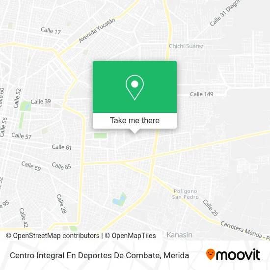 Centro Integral En Deportes De Combate map