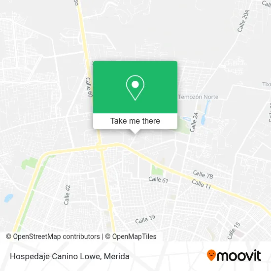 Hospedaje Canino Lowe map