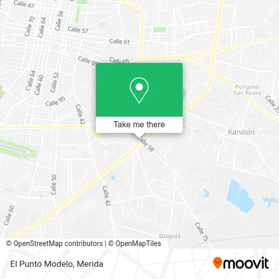 El Punto Modelo map