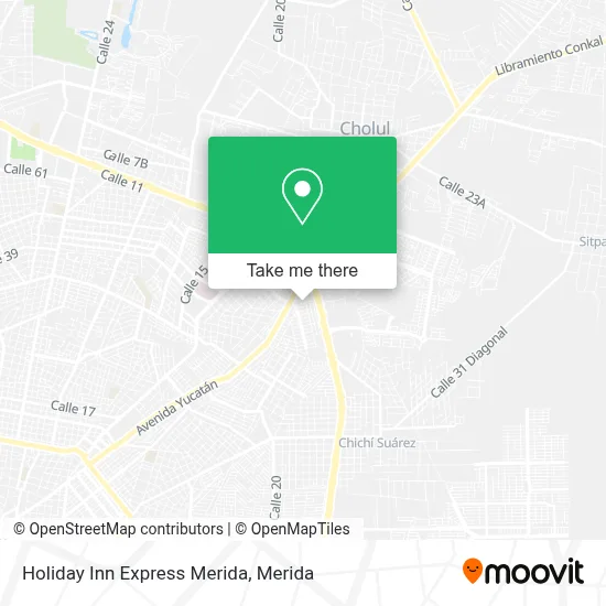 Holiday Inn Express Merida map