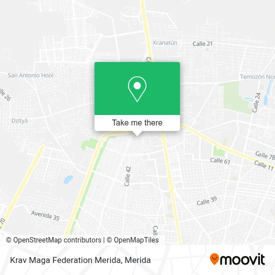 Krav Maga Federation Merida map