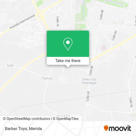Barber Toys map