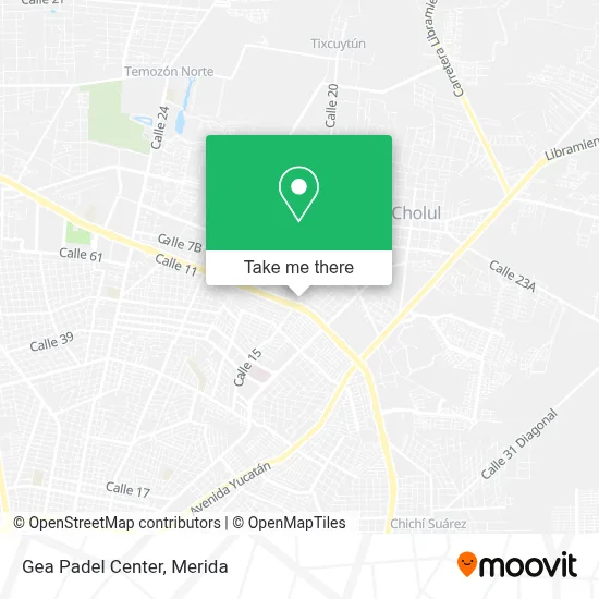 Gea Padel Center map