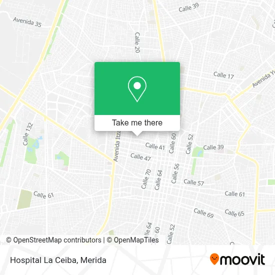 Hospital La Ceiba map