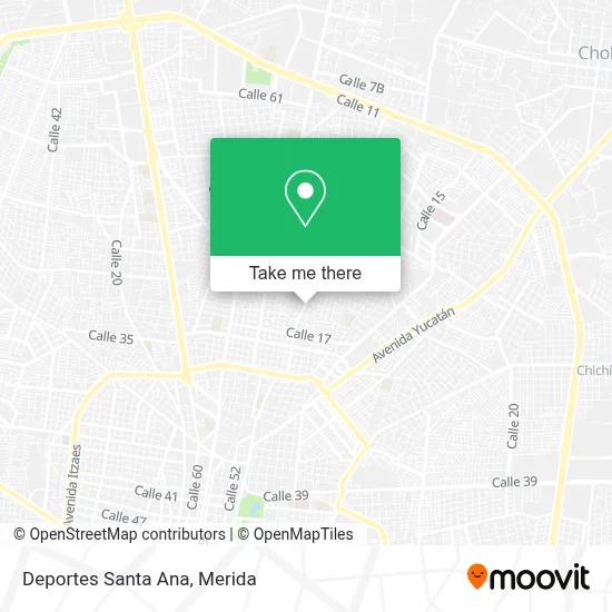Deportes Santa Ana map